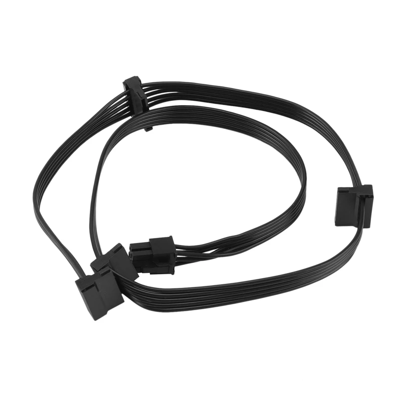 2X Pcie 6Pin Male To 4 SATA Power Supply Cable For Seasonic Focus+/ MK3/ FX/ P Series 850PX 750PX 650PX 550PX PSU