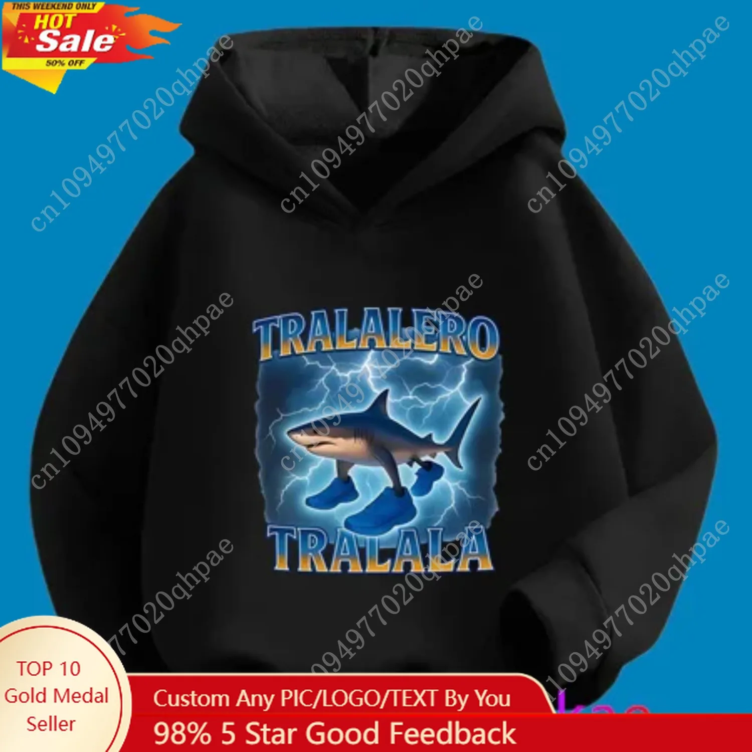 

2025 Brainrot Kids Hoodies Cartoon Pattern Autumn and Winter Sweatshirt Tung Tung Sahur Casual Long Sleeve Tops Youth Clothing