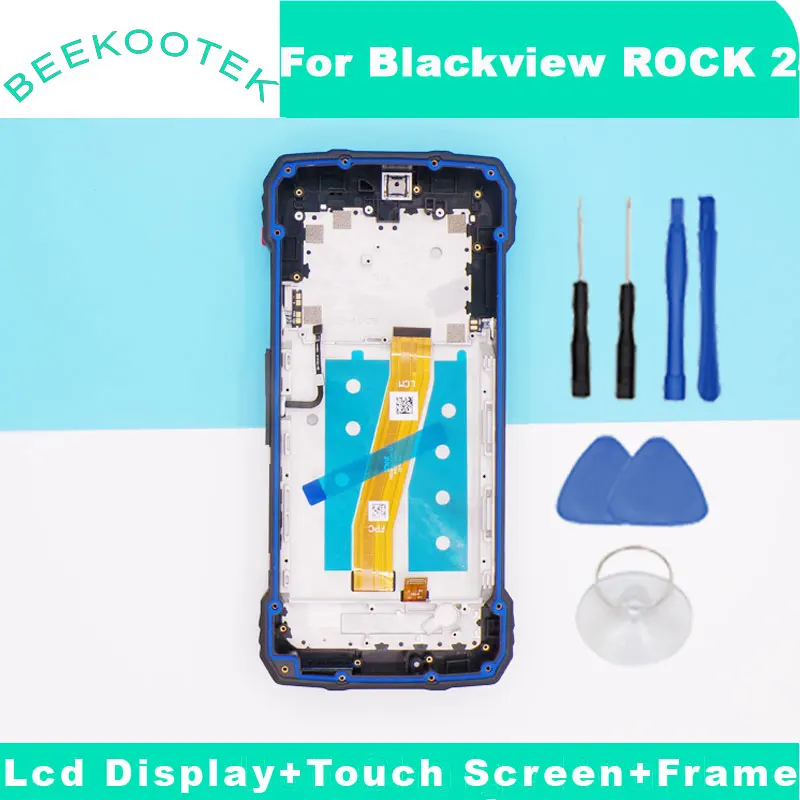 New Original Blackview Rock 2 Touch Screen+LCD Display Digitizer Assembly With Frame For Blackview ROCK 2 Pro Smart Phone