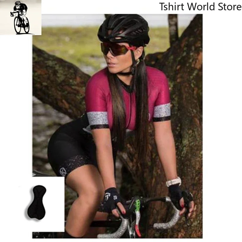 Jersey Jumpsuit Women's Triathlon Suit New Sleeved Cycling Jersey Sportswear Macaquinho Cycling Jersey Tight Cycling Quick Dry