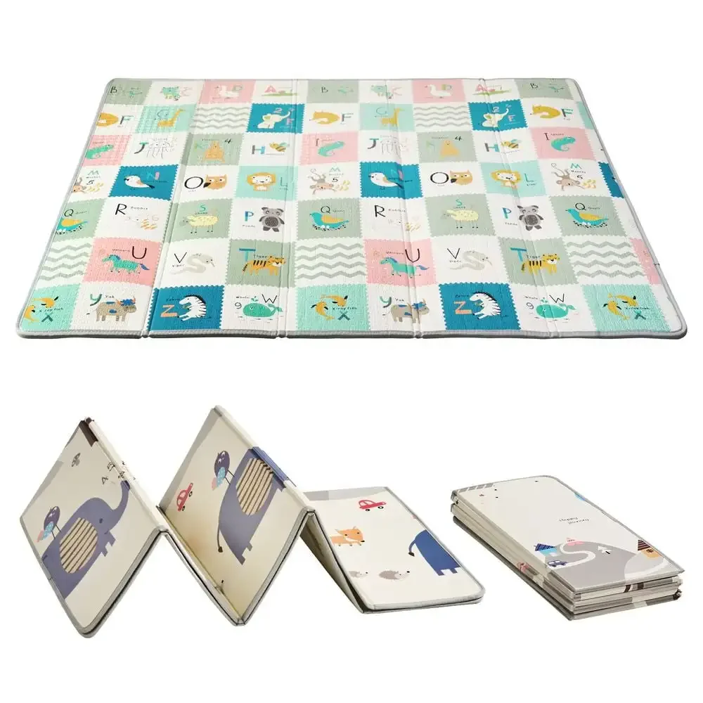 71 "x 79" เสื่อเล่นเด็ก Kids Crawling Soft Activity Floor Playmat 2 ด้าน