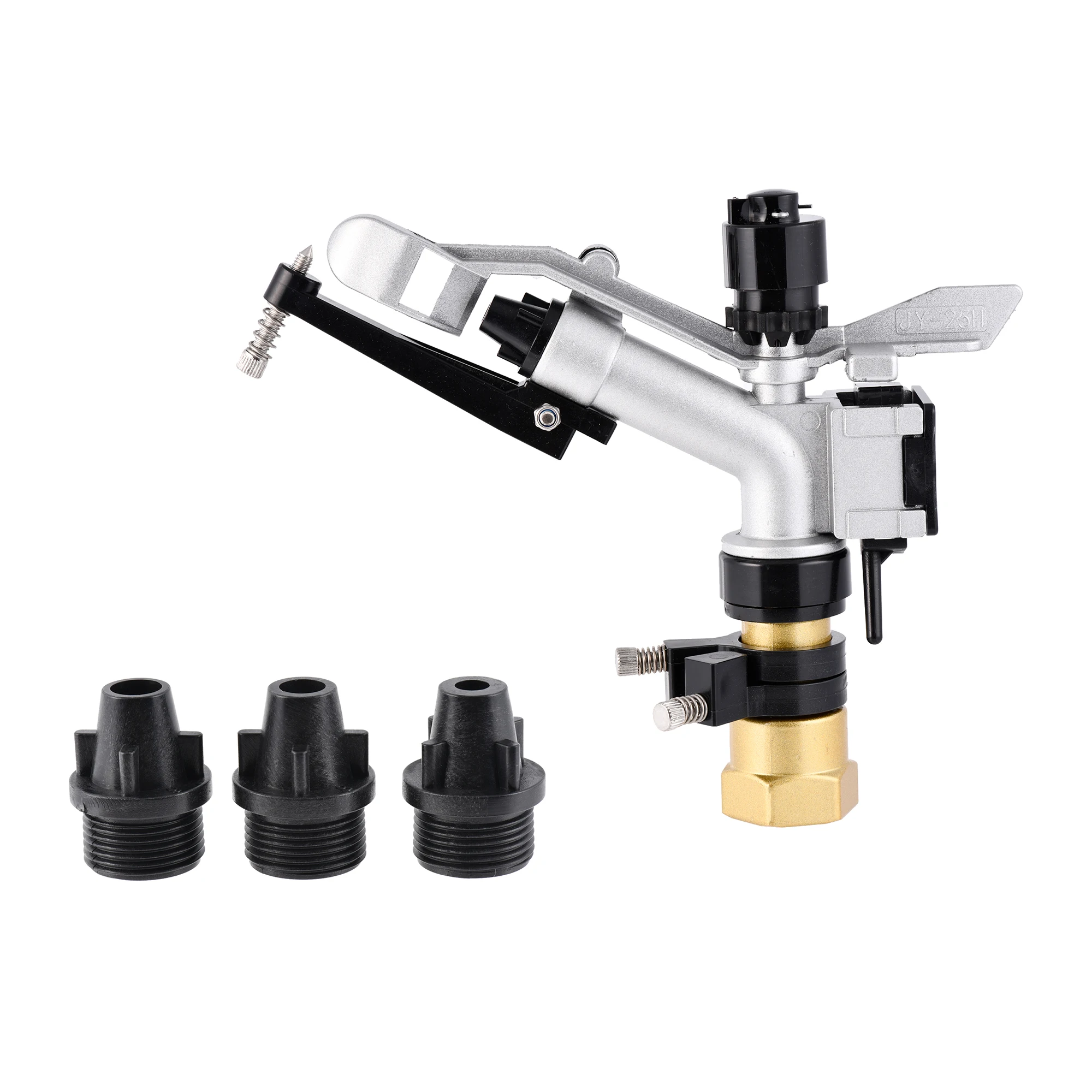 

G1" Female Thread Rocker Impact Sprinkler Gun Large Spray Range Garden Farm Lawn Irrigation Rain Gun