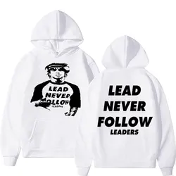 Rapper Chief Keef Lead Never Follow Leaders Graphic Print Hoodie Male Casual Vintage Sweatshirt Men's Hip Hop Oversized Hoodies