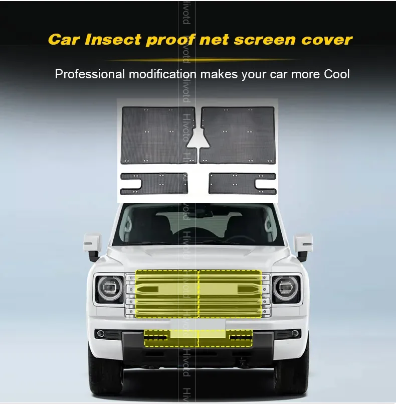 Dust-proof Car Front Grille Insect Screen Net Protective Mesh Cover Parts For Haval H9 MK2 Exterior Decoration Accessories 2025