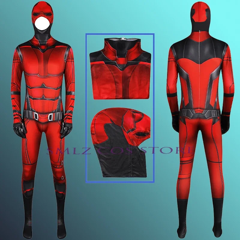 Aninme Daredevil Deadpool Cosplay Costume Murdock Cosplay Superhero Daredevil 3D Printed Jumpsuits Mask Halloween Outfits