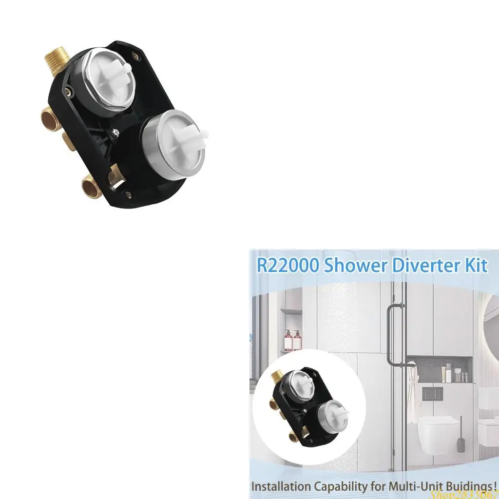 

R2200 Universal Rough-In Valves with Integrated Diverter Brass Body Shower and Steering Valves Easy to Installation 831F