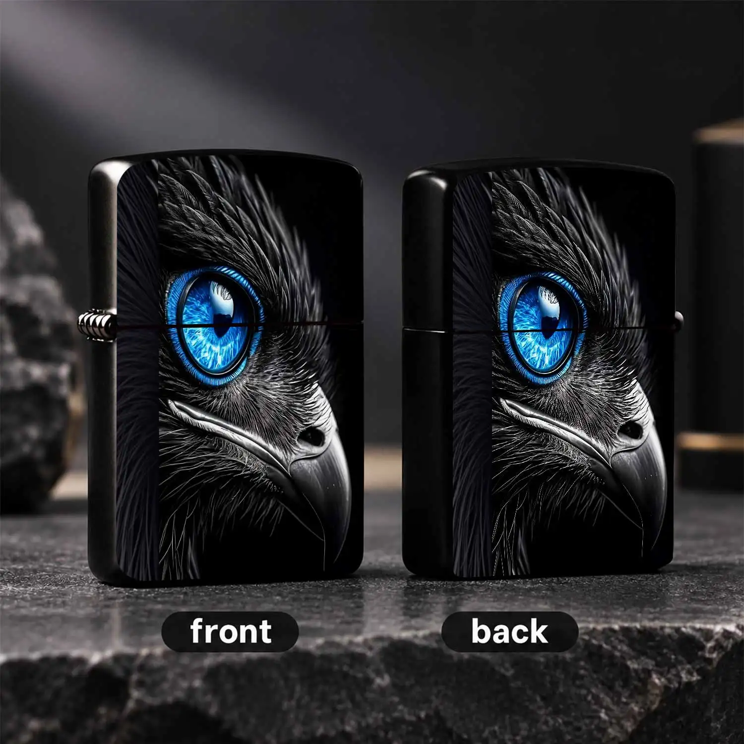Stylish Blue Eye Themed Portable Igniter, Exquisite High Definition Art Print, Unique Cool Decor For Daily Outdoor Camping Hiking, Perfect Practical Present For Your Family, Friends And Hobby Partners In All Scenarios A Humorous And Interes