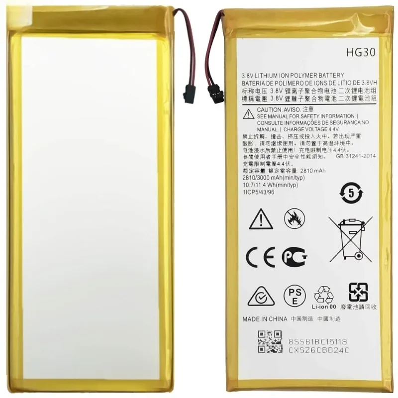 HG30 for Motorola G5S/G5S Plus/G6/G6 20Plus Phone Battery High Quality High Capacity Replacement Bateria Grade A Cell with Tools