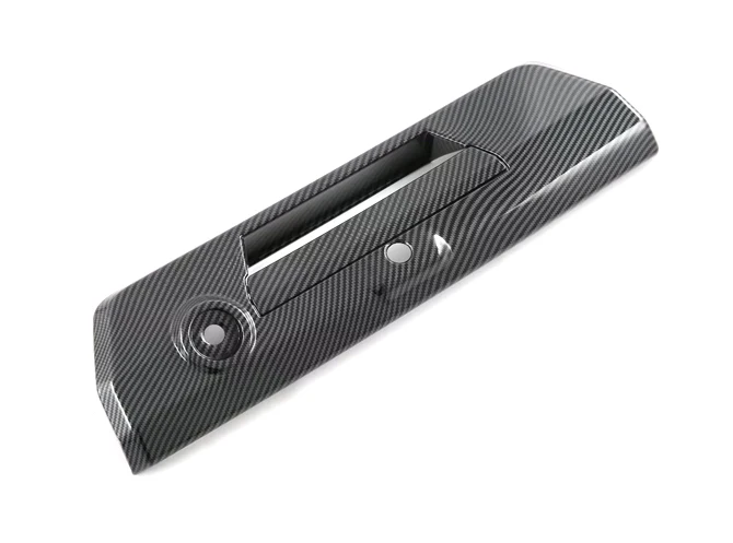 Carbon Fiber Style Rear Door Handle Bowl Cover Trim For Ford F-150 F150 2021 2022 Car Accessories Stickers