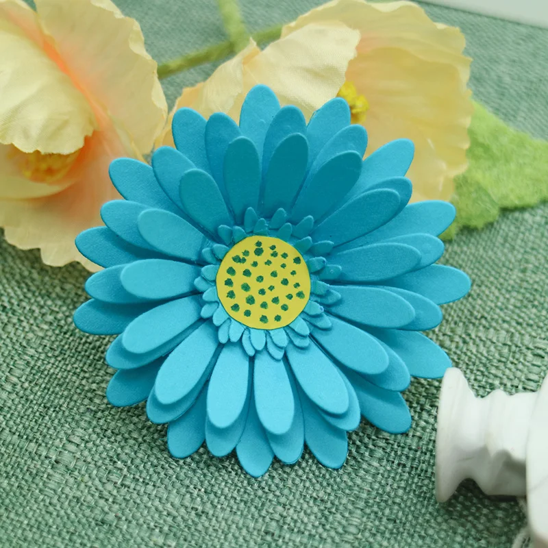 DIY Flower Greeting Card Metal Cutting Dies Scrapbook Embossing Papercutting Manual Punch Stencil Album Knife Mold