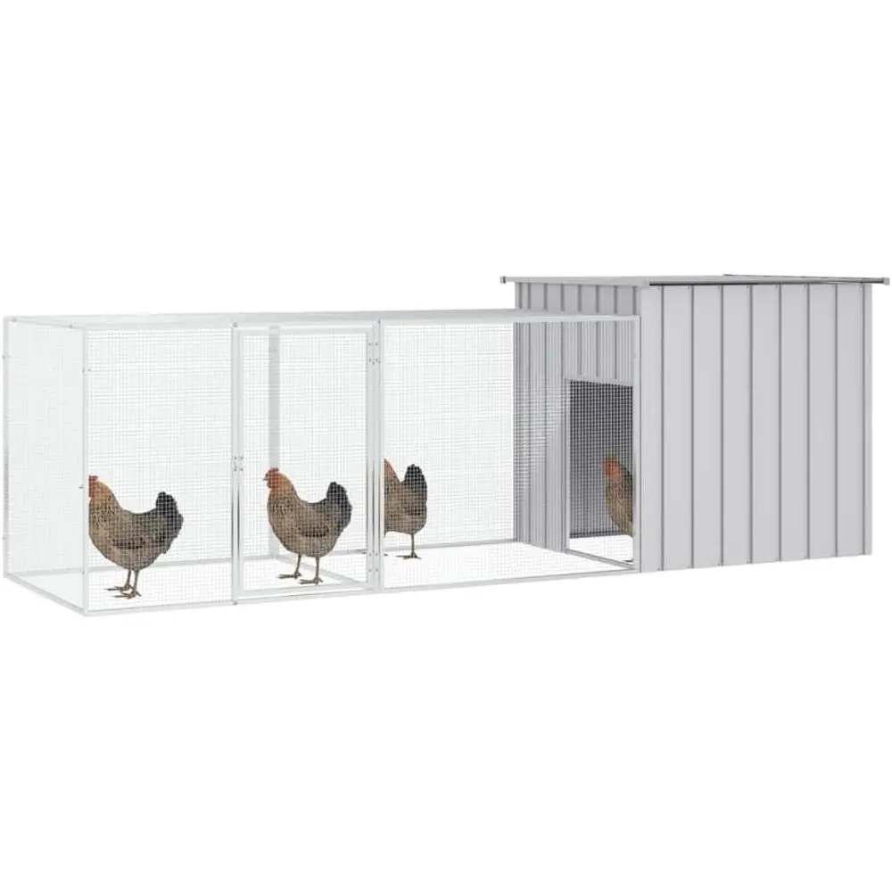 

Sturdy Galvanized Steel Chicken Coop with Ventilated Design for Outdoor Use
