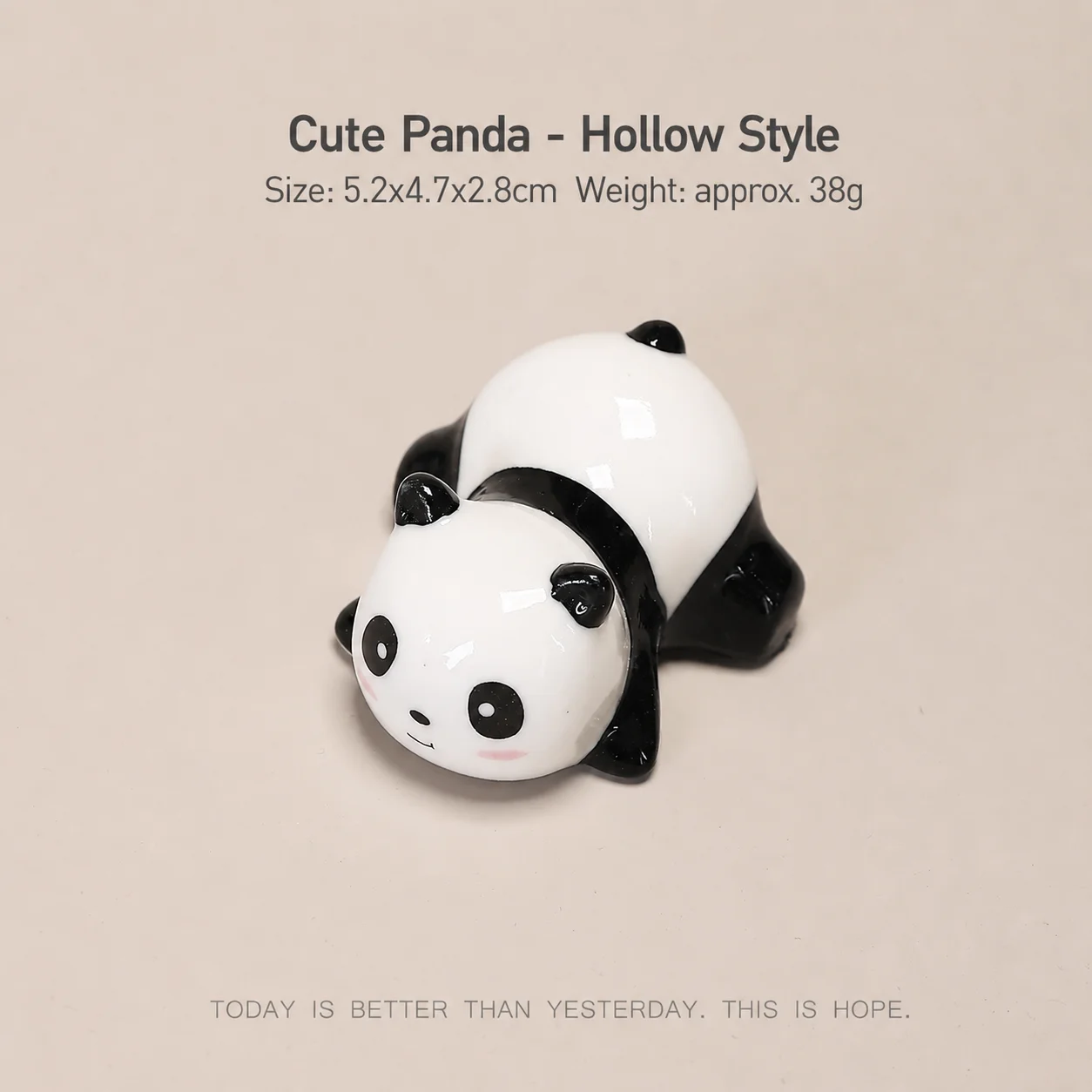 Ceramic Spoon Rest Smooth Panda Tableware Rest Panda Chopstick Rest High-Temperature Decorative Panda Ornament For Restaurant
