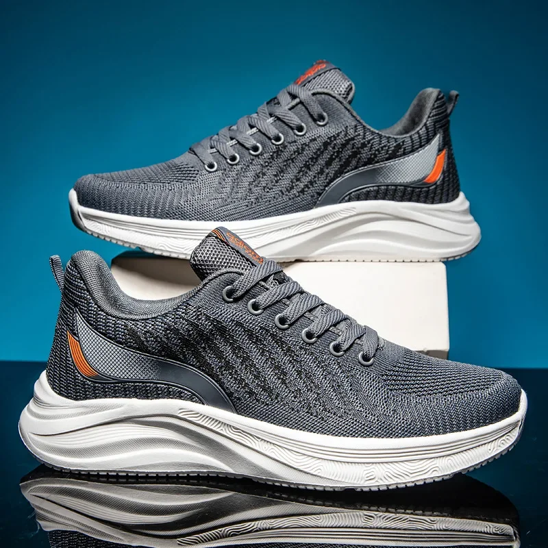 Luxury 2024 Latest Men's Mesh Breathable Morning Running Sneakers Fashion Versatile Super Lightweight Casual Shoes sneakers men