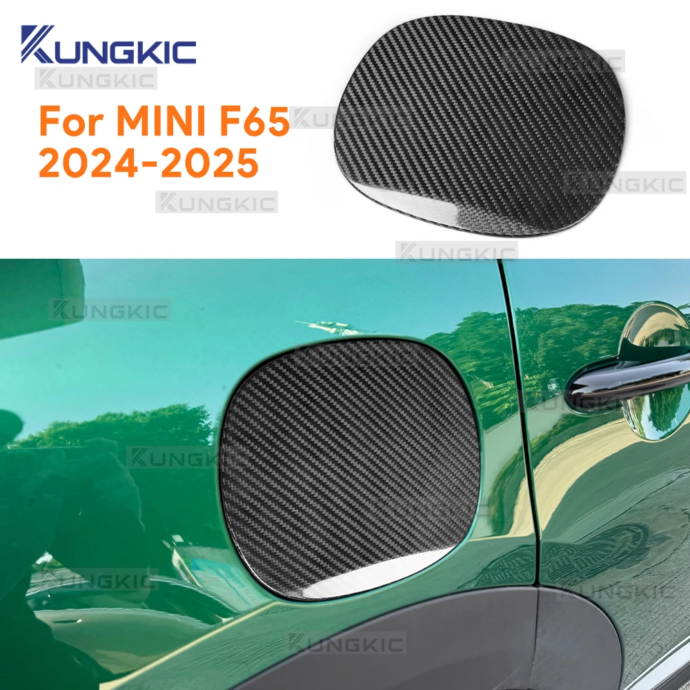 

Для BMW Mini Cooper S F65 2024 2025 жесткая наклейка на крышку топливного бака автомобиля из настоящего углеродного волокна, аксессуары для внешнего стиля, наклейка