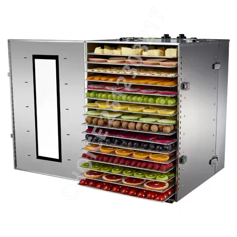 

Commercial 220/110V Full Screen Food Dehydrator Fruit Drying Oven Commercial Vegetable Dryer Machine Fruit Dehydration Machinery