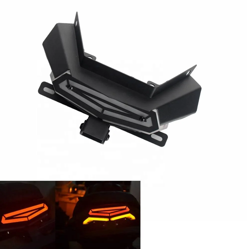 LED Tail Neat Fender Eliminator Kit Rear Brake Turn Signal License Plate Lamp Bracket