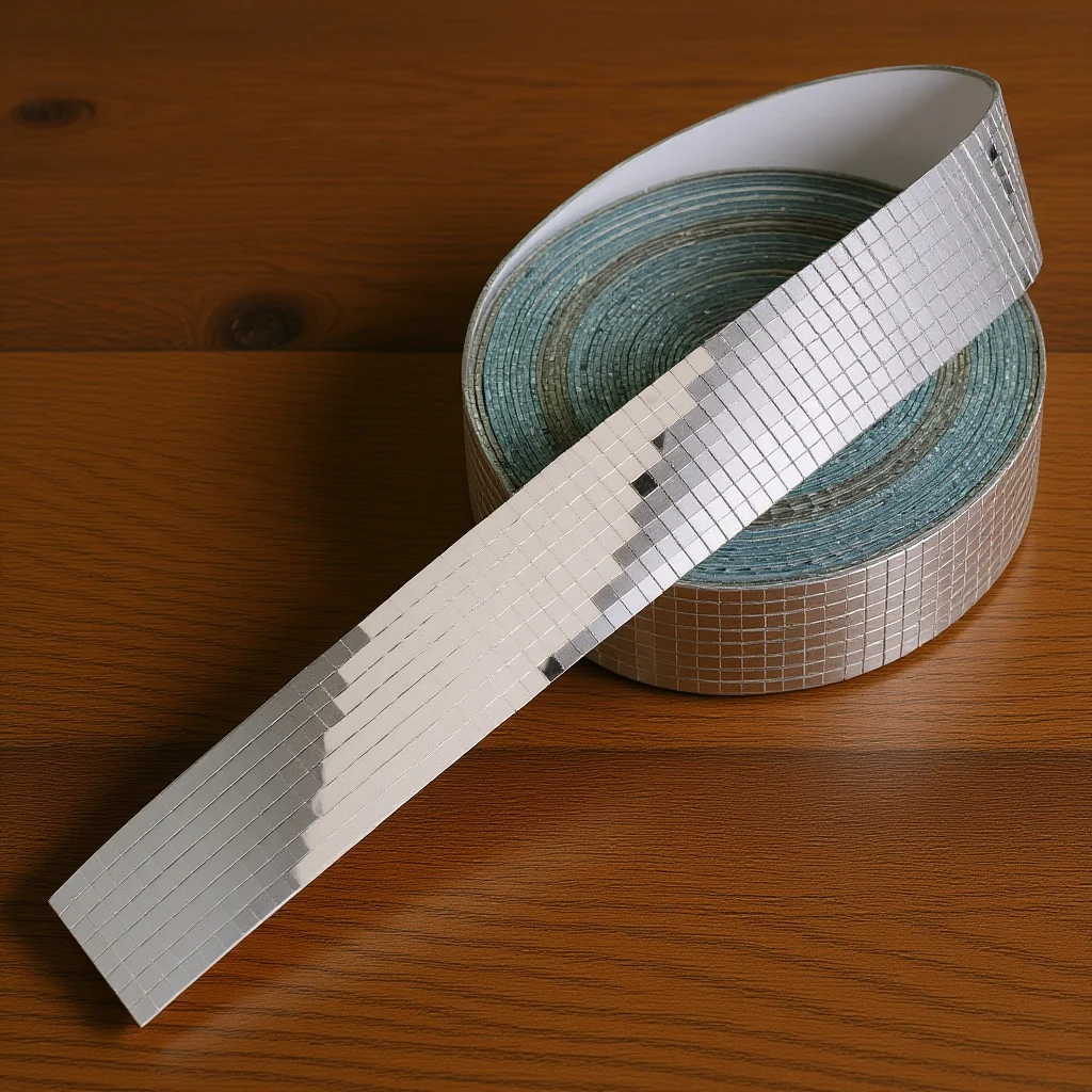 

Рулон самоклеящихся мозаичных плиток для стен, имитация стекла и зеркала, квадратные, водонепроницаемые, для декора дома, офиса, ванной и кухни