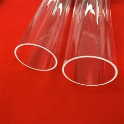 High Heat Resistant Clear Quartz Glass Blowing Tube Various Size And Thickness Silica Glass Pipe