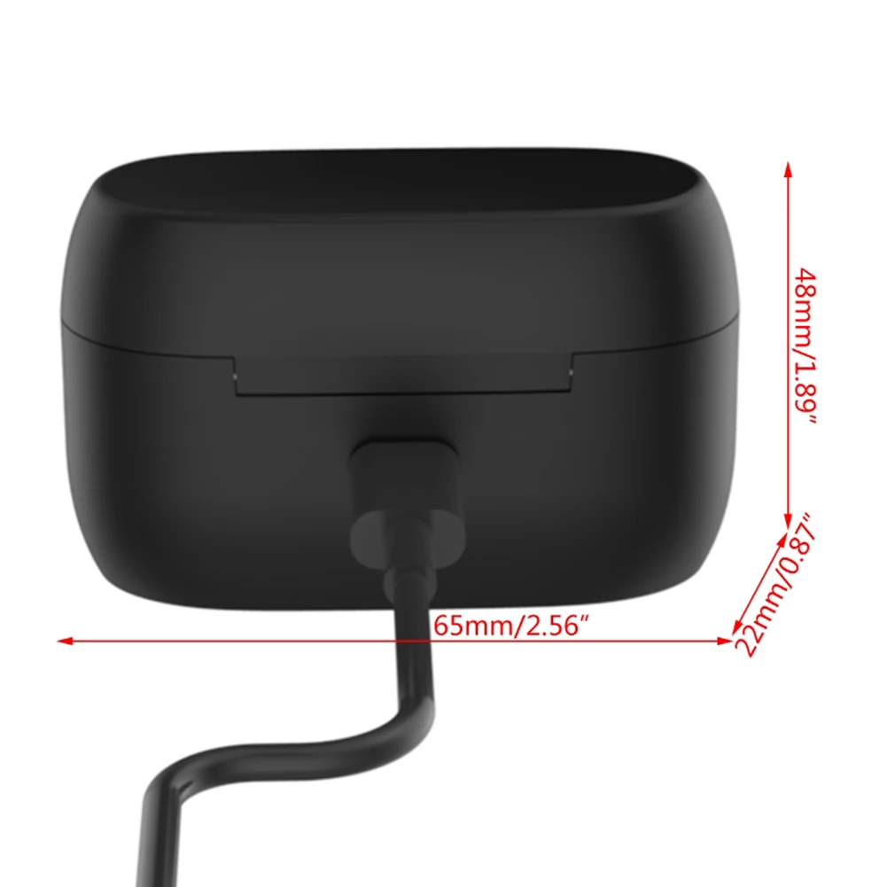 Kotak pengisian daya pengganti untuk Jabra Elite 75t/Elite aktif 75t earbud casing pengisi daya untuk Jabra Elite aktif 75t/Elite 75t