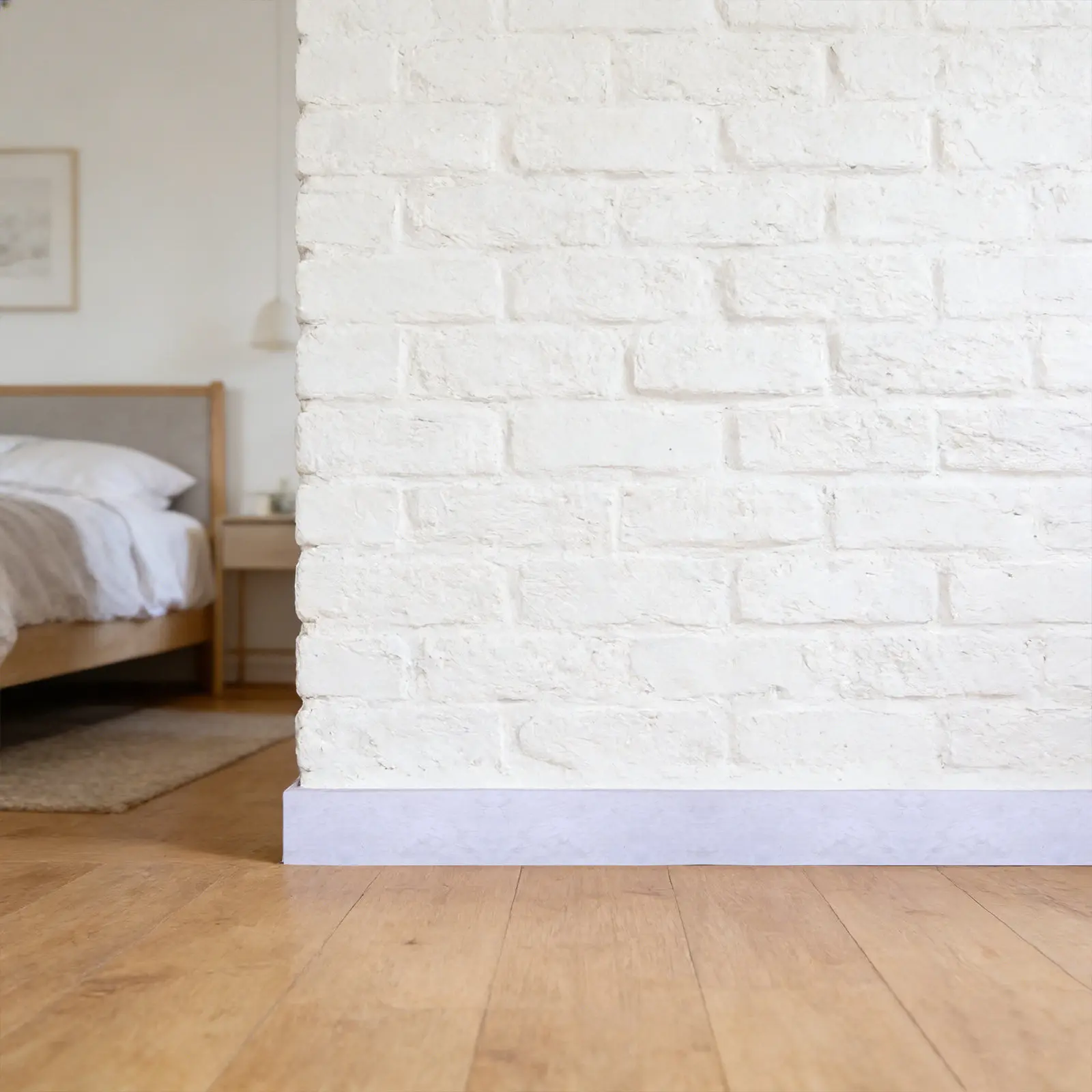 Marble Skirting Line 2 Rolls Peel-and-Stick Decorative Baseboard Trim, Removable Waterproof Wall Border for Kitchen Living Room
