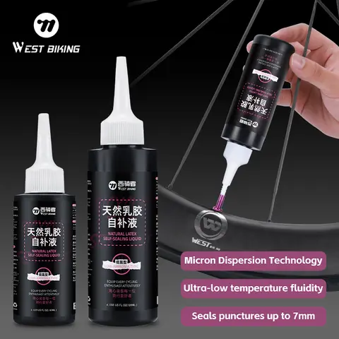 WEST BIKING Bike Tire Sealant for Tubeless Puncture Repair Fluid Fast Protection Long-Acting Latex for MTB Road Bicycle Tires