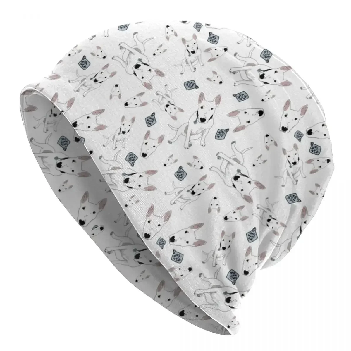 

HRH Пенни Бультерьер Шапки для собак Хип-хоп Унисекс Уличные шапочки Skullies Шапки Весенние теплые многофункциональные шапки Вязаные шапки