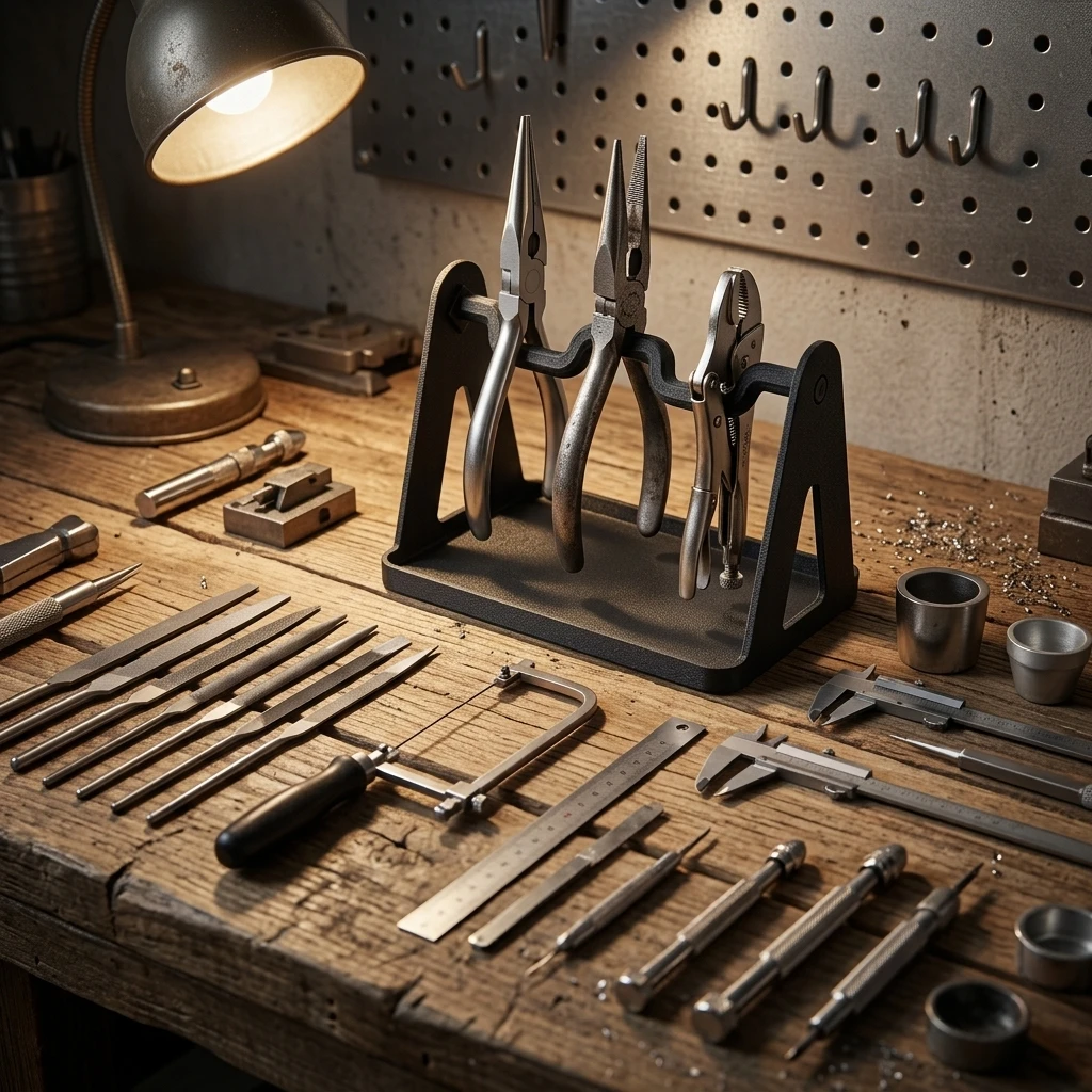 3D Printed Screwdriver Pliers Holder Multi Slot Hand Tool Storage Organizer Desktop Workbench Tool Rack For Workspace