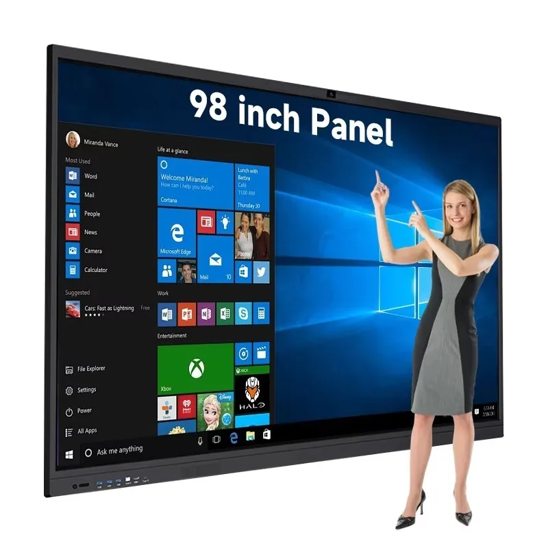 

[Hot Sale] 55/65/75/85/98/110 Inch Smart Android System LCD Whiteboard Wireless Screen Sharing For Meeting Rooms Interactive Int