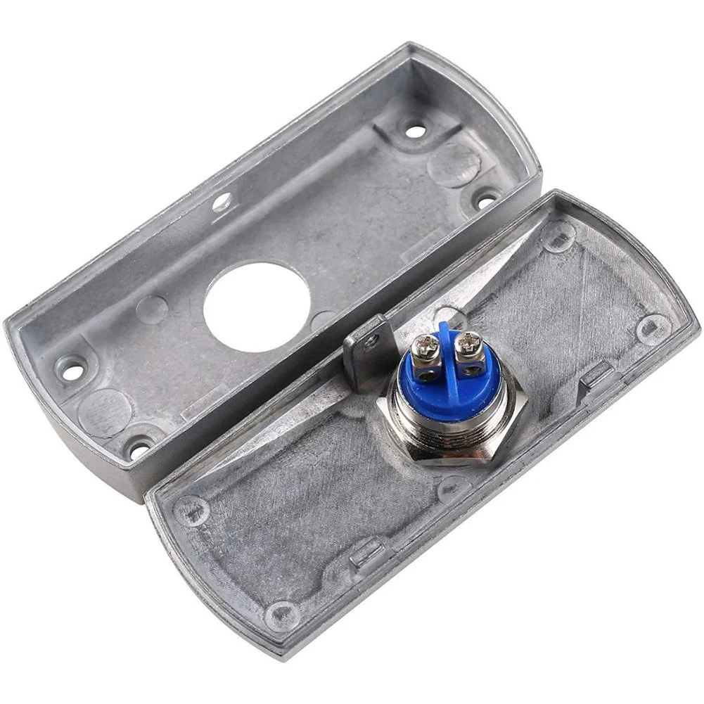 Stainless Steel Door Push Button Switch Narrow Frame Design for Surface Mount Installation in Office Hotel Residential Use