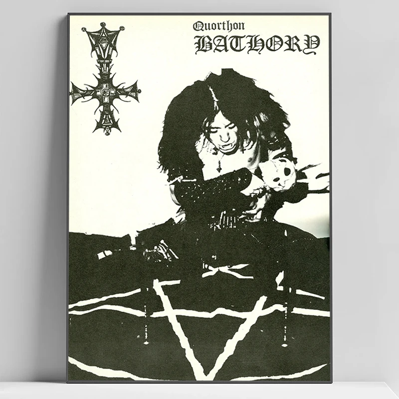 Retro Bathory Quorthon Poster Home and Decoration Print Posters for Wall Decororation Art Room Decor Decorative Paintings Canvas