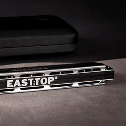 EASTTOP T2403 2.0 24-Hole Tremolo Harmonica C Key Good-air Tightness Professional Harmonica Musical Instruments