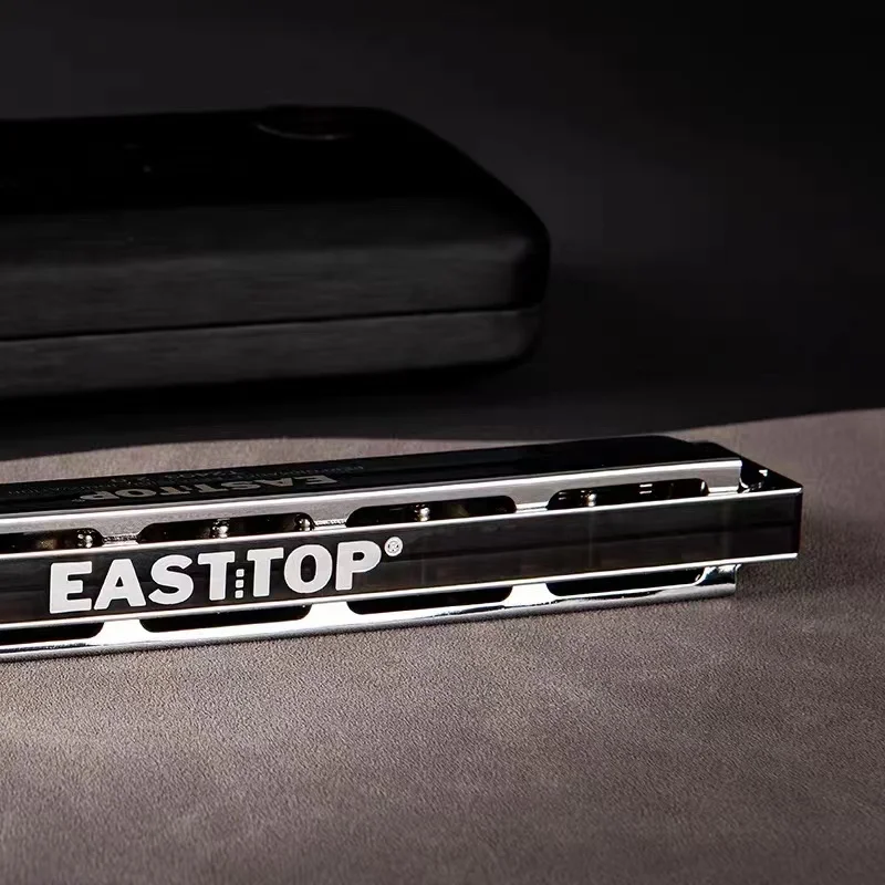 EASTTOP T2403 2.0 24-Hole Tremolo Harmonica C Key Good-air Tightness Professional Harmonica Musical Instruments