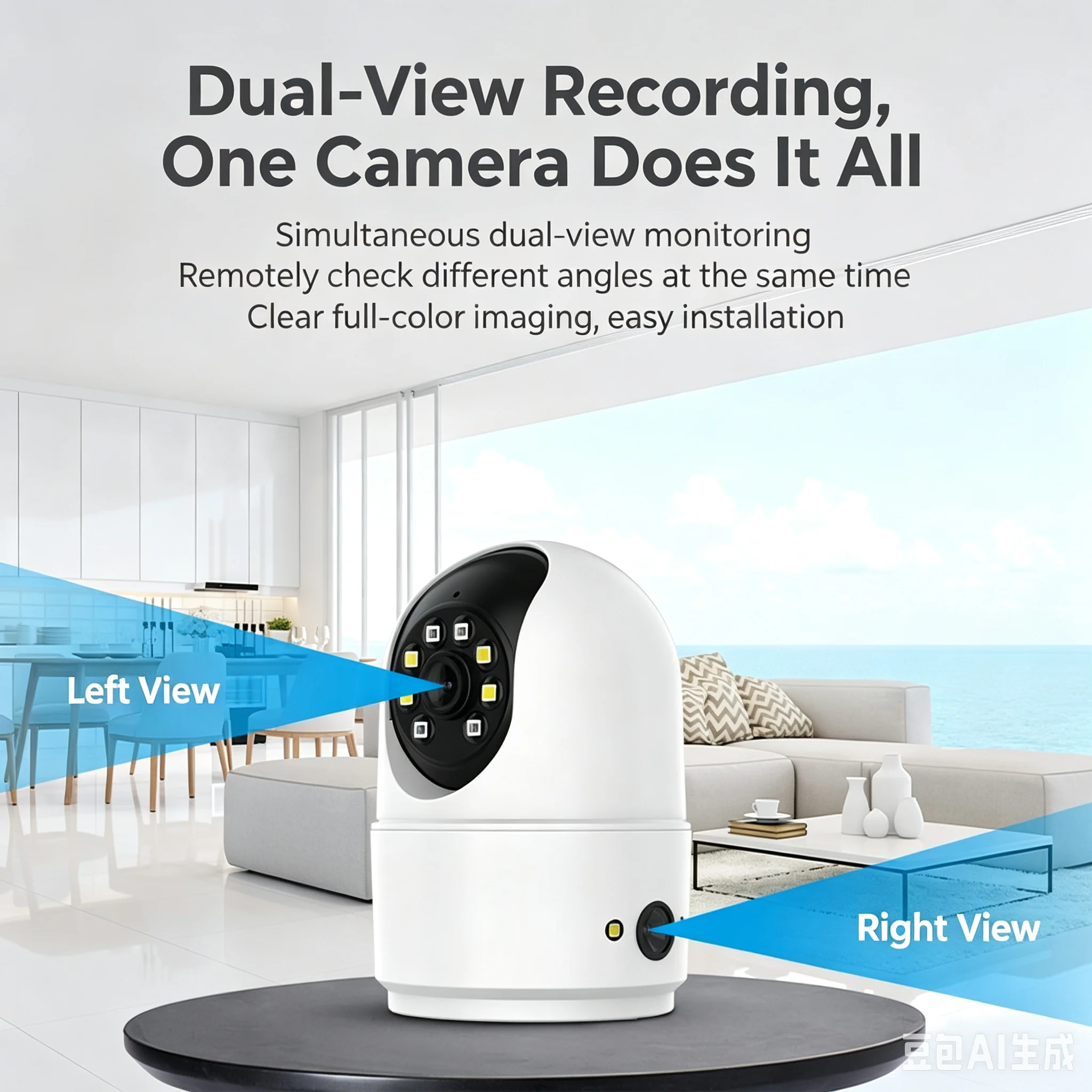 4MP Dual Lens Full Color O-Kam APP Vstarcam CG4  PZT IP Dome Camera AI Humanoid Detection Home Security CCTV Baby Monitor