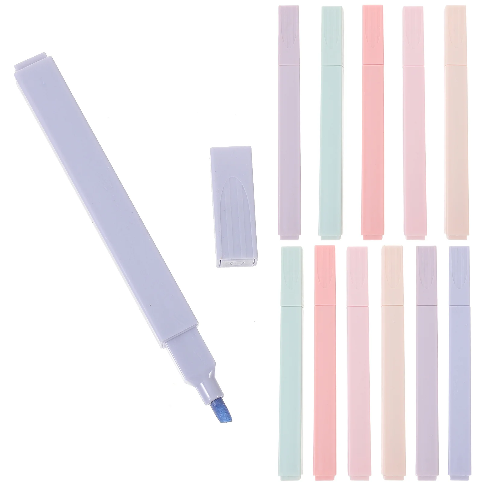 12pcs Colorful Hand Lettering Pens Thick Thin Tip Smooth Writing No Ink Leakage For Study Notes Art Marking Teachers Students