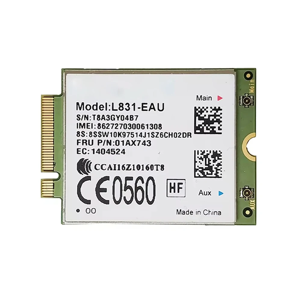 

L831-EAU XMM7161 4G Cat4 M.2 WWAN Card LTE Module For X270 T470 L470 L570 T570 P51S MIIX-510-12IKB Laptop FRU 01AX743 01AX753