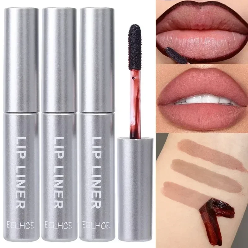 Peel Off Lip Liner ลิปสติก Anti-smudge Tattoo Lipgloss Long Lasting Matte Tear-off ลิปสติก Contour แต่งหน้าเครื่องสําอาง