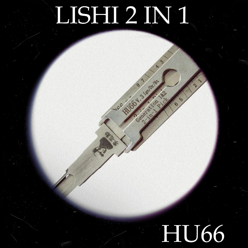 

1pcs HU66 Lishi 2 in 1 Car Door Lock Picking Kit for VW for AUDI for SEAT for VAG Group Vehicles Lockpick Lock Picks for Cars