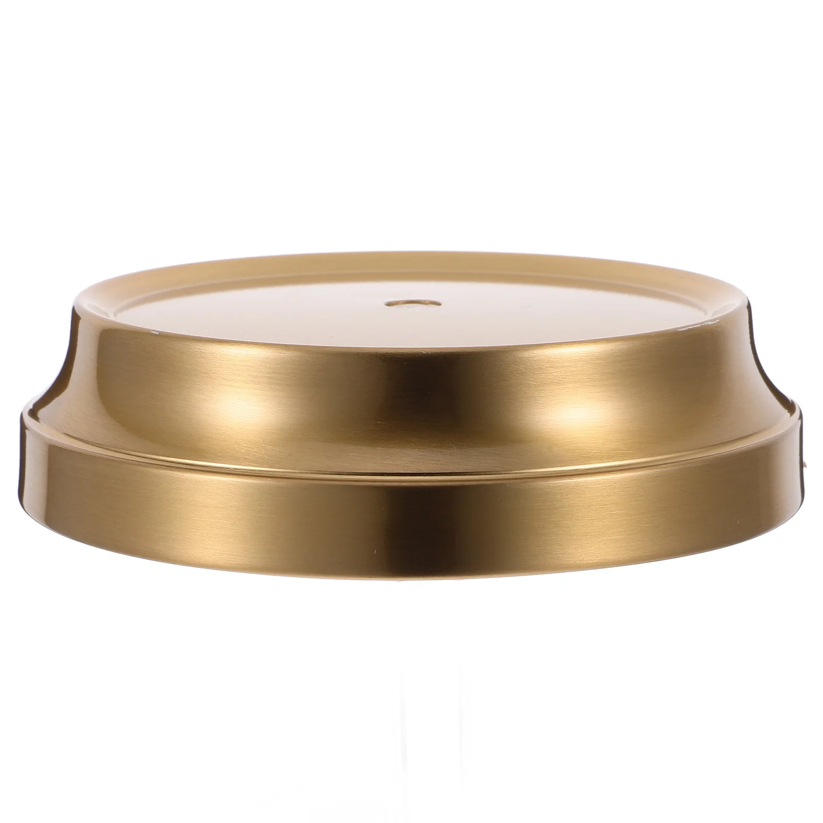 

Flat Copper Plated Universal Desk Lamp Base Heavy Duty Round Table Lamp Base Holder Light Accessory Light Accessory