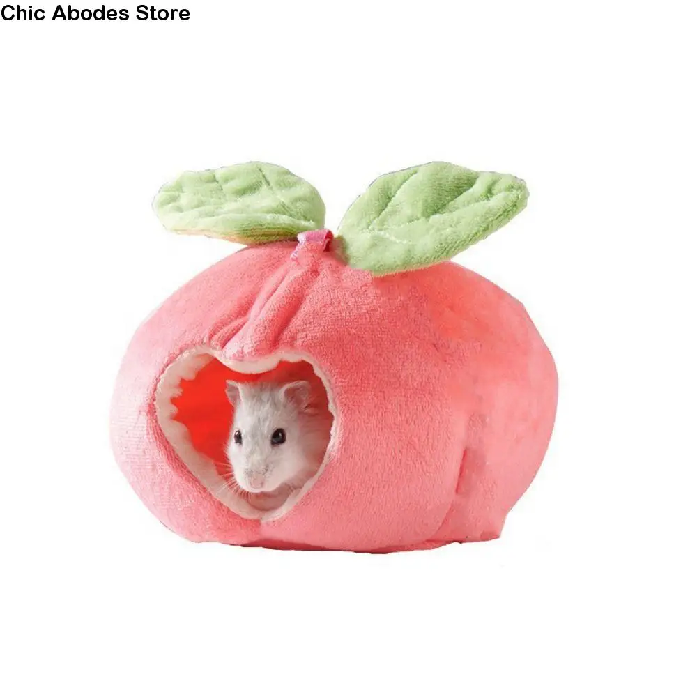 

Pet Accessories Cute Hanging Hamster Hammock Cartoon Fruit Shape Plush Hamster Sleeping Bag Plush Warm Guinea Pig Nest Autumn