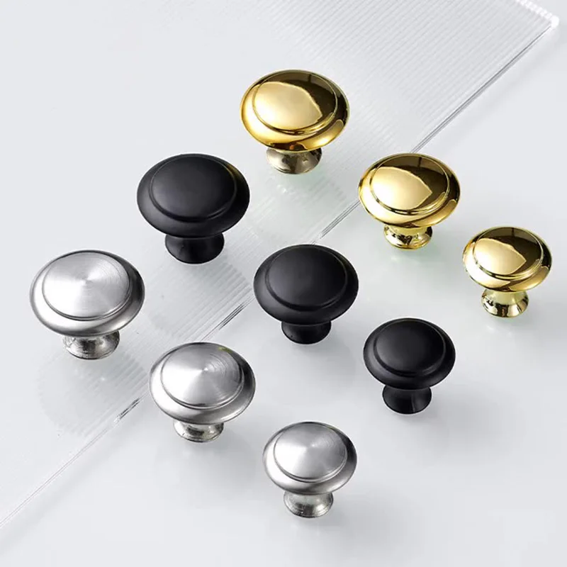 

2-Piece Single Knob Pulls, Petite and Refined Design, Thickened Titanium-Plated Cabinet Handles for Enduring Elegance