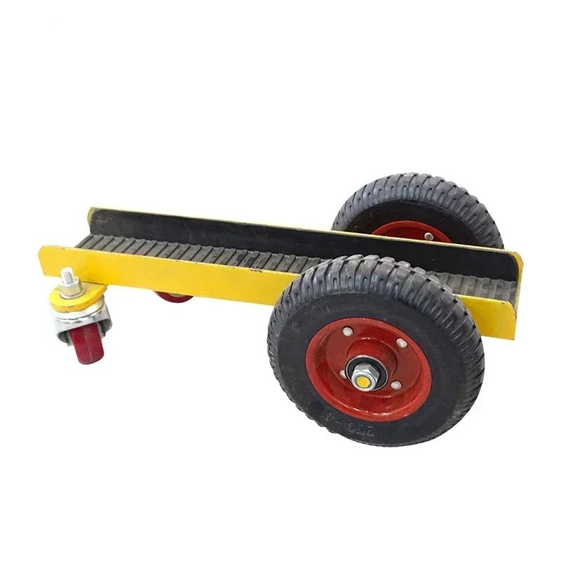 Easy Storage 4 Wheels Cart Dolly Moving Platform Slab Dolly For Stone