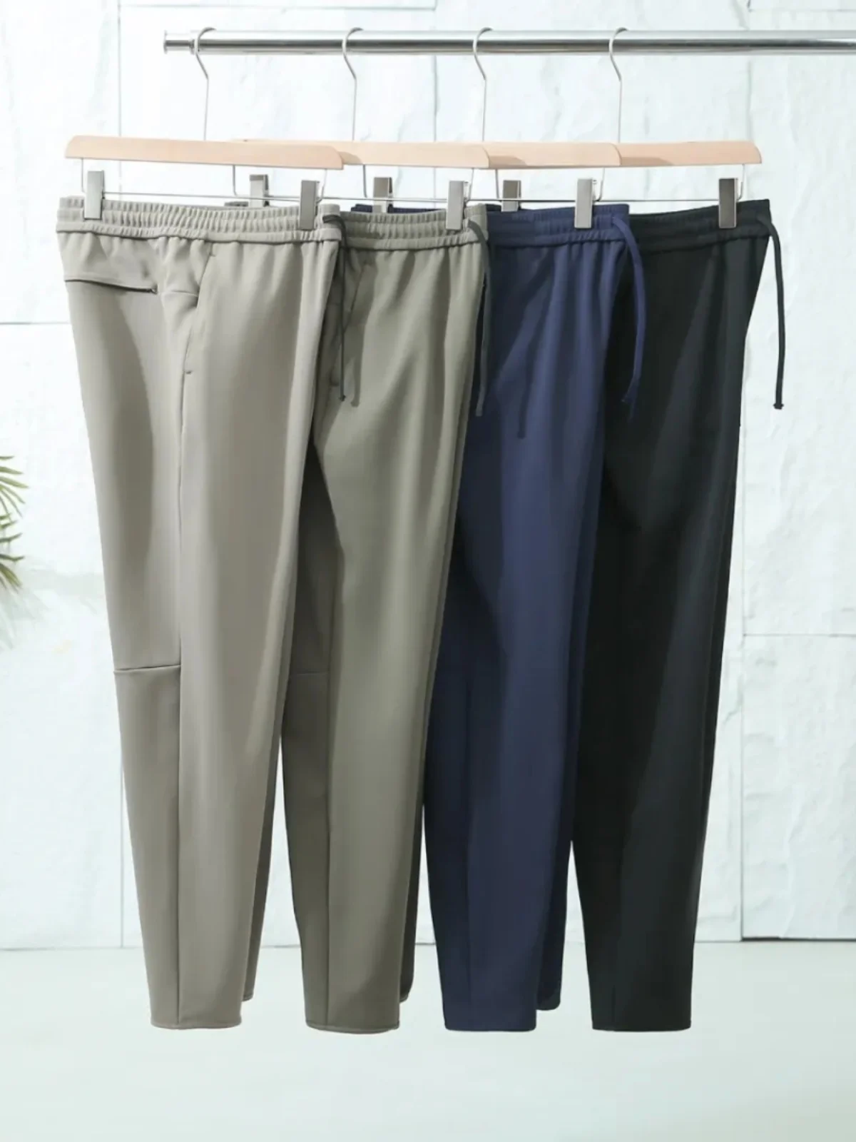 

High Quali Comfortable Classic Lemon Home Sle Casual Pants Outdoor Busin Casual Commuting Straight Leg Trousers