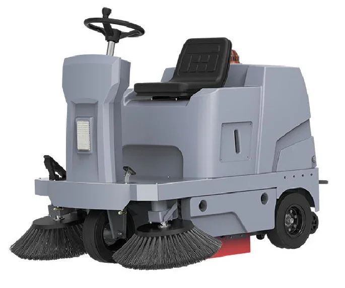 

CleanHorse best price X3 ride on sand electric street sweeper car