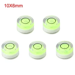 5Pcs Mini Bubble Levels Household Green Round Level Measurement Instrument 10mm*6mm/12mm*7mm/15mm*8mm/18mm*9mm