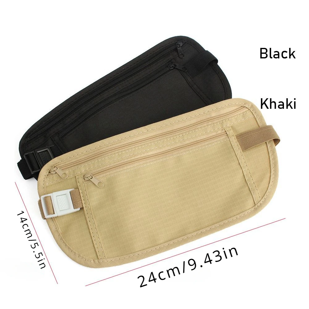 Cloth Waist Bags Travel Pouch Hidden Wallet Passport Money Waist Belt Bag Slim Secret Security Useful Travel Bags Chest Packs