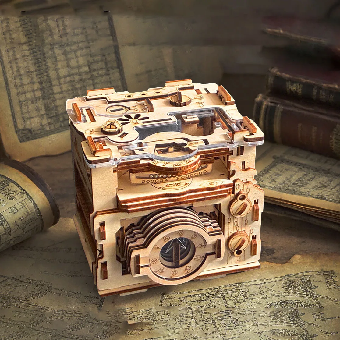 

Sherlock'S Camera Wooden Box 3D Wooden Puzzle DIY Mechanical Manual Model Building Kits Assemble For Toys Adult Kids Gifts