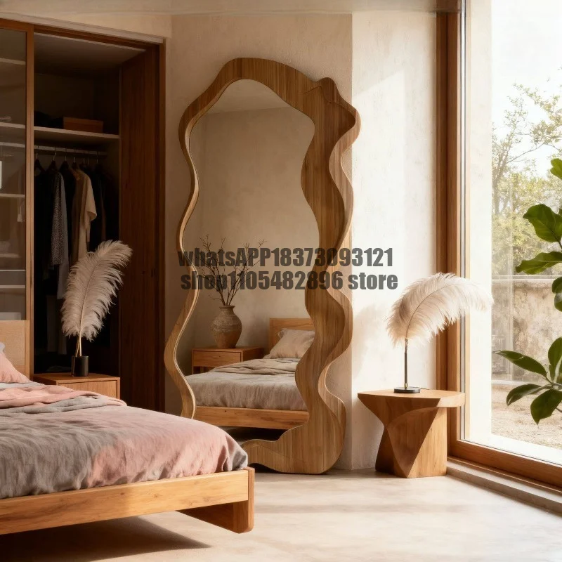 Cute Big Floor Decorative Mirrors Floor Standing Princess Nordic Mirrors Full Body Standing Espejos Decorativos Home Decorations