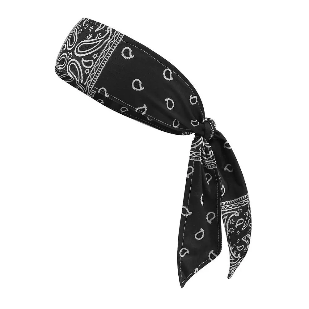 

Tennis Headband Bandanna Antiperspirant Headscarf Anti-sweat Breathable Pirate Headband Cooling Elastic Bicycle Headband Cycling