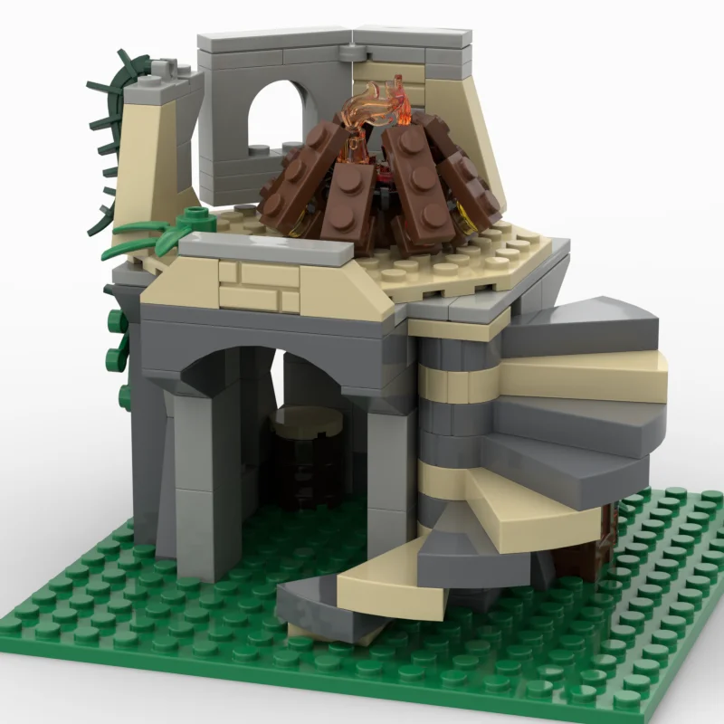 MOC اللبنات لعبة برج متناثرة نموذج تمثال مجموعة من 151 قطعة مجموعة ألعاب التجميع الإبداعية كهدية مناسبة ل