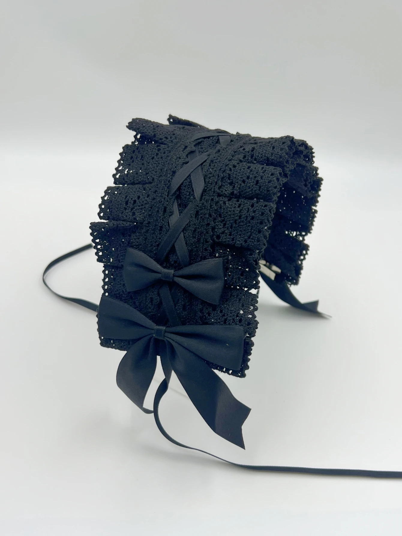 1Pcs Women Cute Lace Gothic Lolita Headband Headdress Anime Maid Cosplay KC Hair Accessories Headwear Headpiece Hair Clips